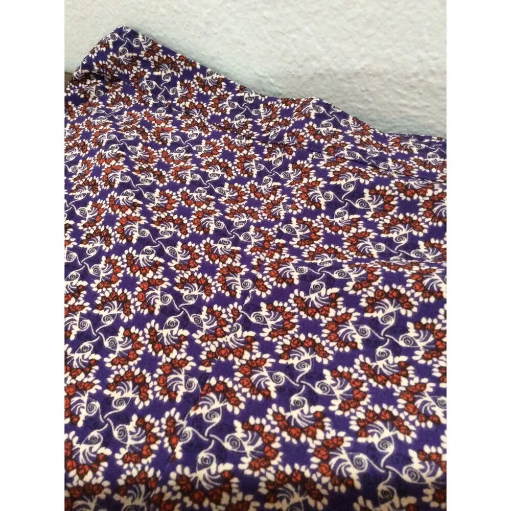 June & Hudson printed short shorts scalloped hem Medium M floral high rise